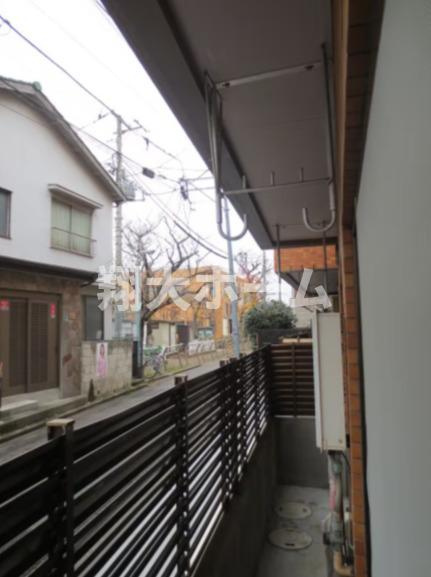コーポ富山のバルコニー