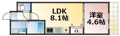 【間取り】 | フジパレス城東鴫野EAST　仲介手数料無料