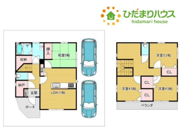 鴻巣市生出塚1丁目　中古戸建の間取り