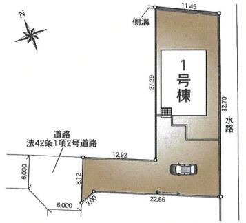 羽生市加羽ケ崎第1　新築一戸建て　クレイドルガーデンの区画図|全1区画