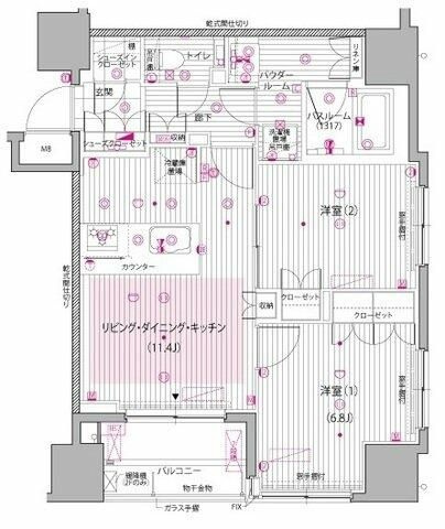 ガーラ・レジデンス池袋の間取り|間取りです。