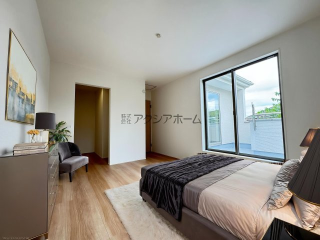 入間市高倉5丁目・全15棟　新築一戸建　3号棟の寝室|洋室8.3帖（家具はCG画像での表示になります）