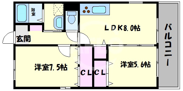 エレガンス川上　片江小学校区の間取り|エレガンス川上　間取り