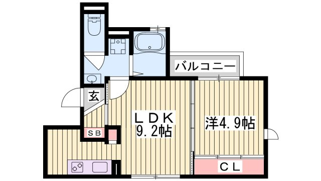 ディアコート須磨の間取り
