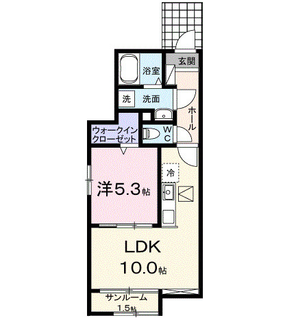 プラーム上田Ⅰの間取り