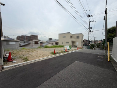【前面道路含む現地写真】 | 上野芝向ヶ丘町２丁　売土地　全３区画 | 土地面積約３０．７２坪～約３４．４６坪！夢のマイホームを実現してくださいね♪