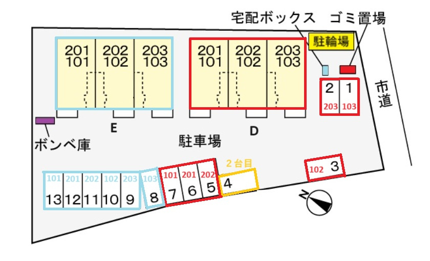 サクラレジェンドEの区画図