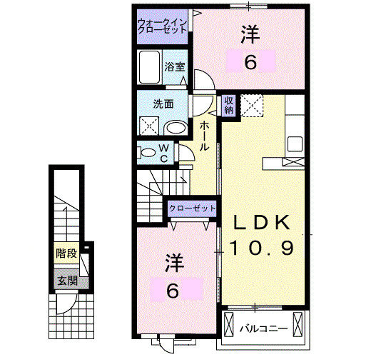 リバーサイド・三日月の間取り