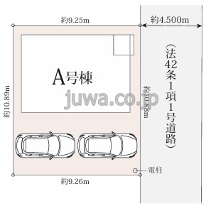 【新築分譲住宅】川越市今福705番の区画図