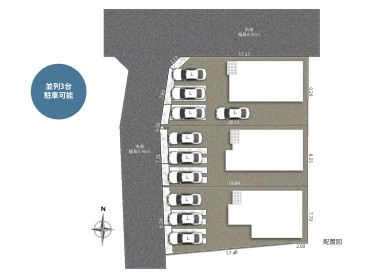 中央区 篠原町 1期(3棟)の区画図|1号棟の区画図になります。