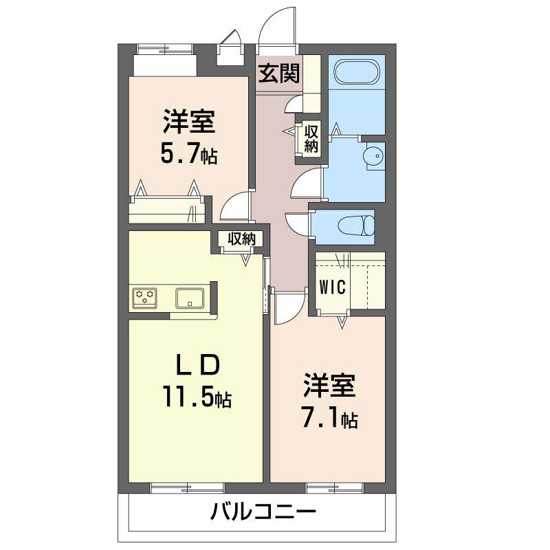 パルティールⅢの間取り