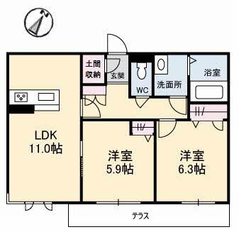 リアンジュの間取り