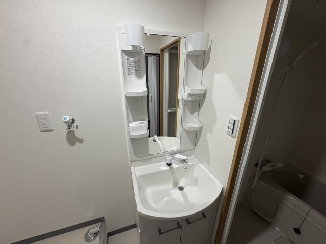 マンション中出の洗面所