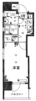 【間取り】 | スカイコート門前仲町 | 間取りです。