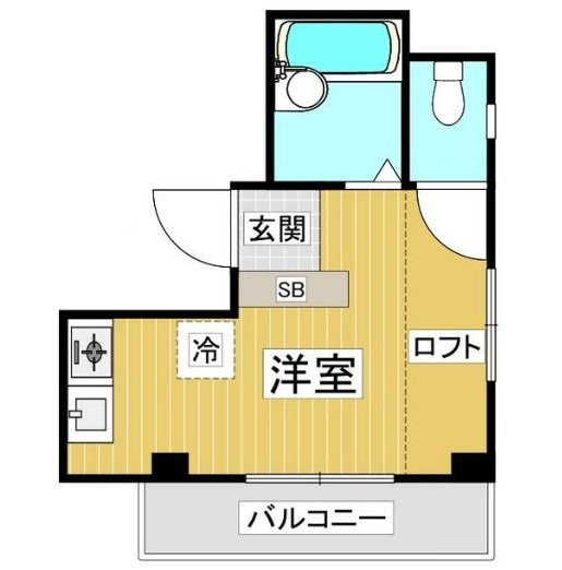 草間ビルの間取り|間取りです。