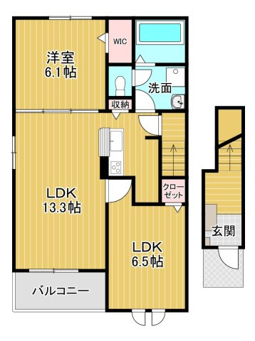 ポニータ　カサスⅢの間取り