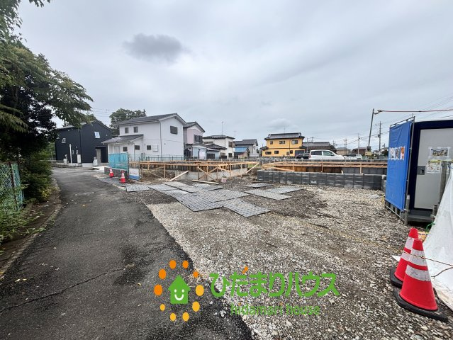 加須騎西　新築一戸建て　02　リーブルガーデンの前面道路含む現地写真|2026/09/27　撮影