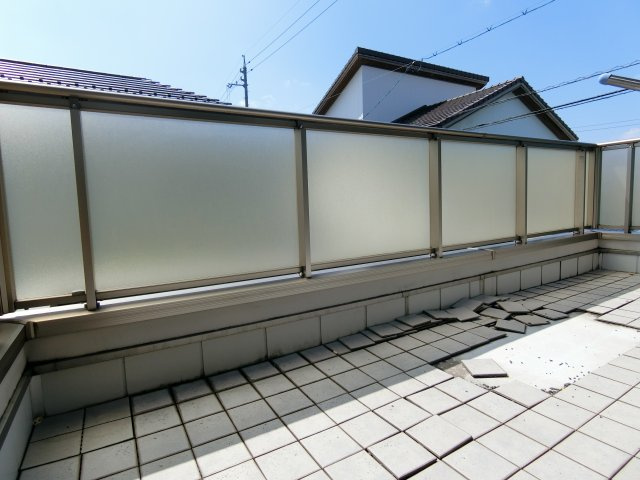 米子市上福原中古住宅のバルコニー