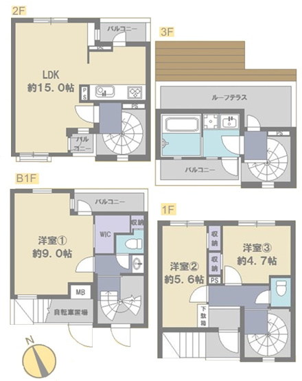 【間取り】 | グラジオ早稲田・夏目坂