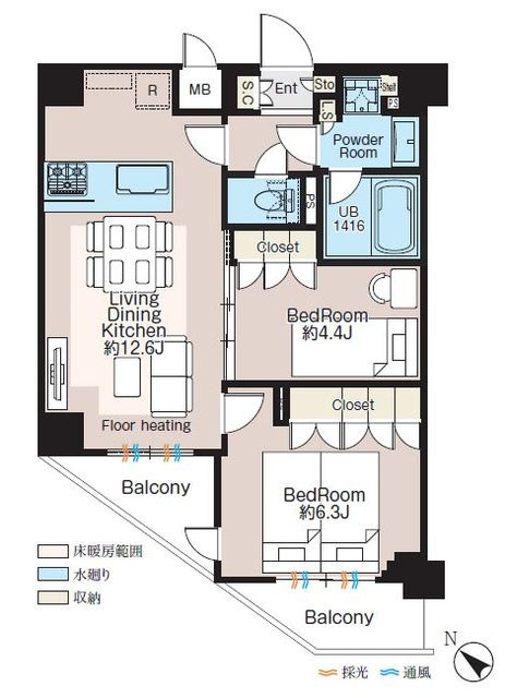 ＣＲＥＡＴＩＦ三軒茶屋の間取り