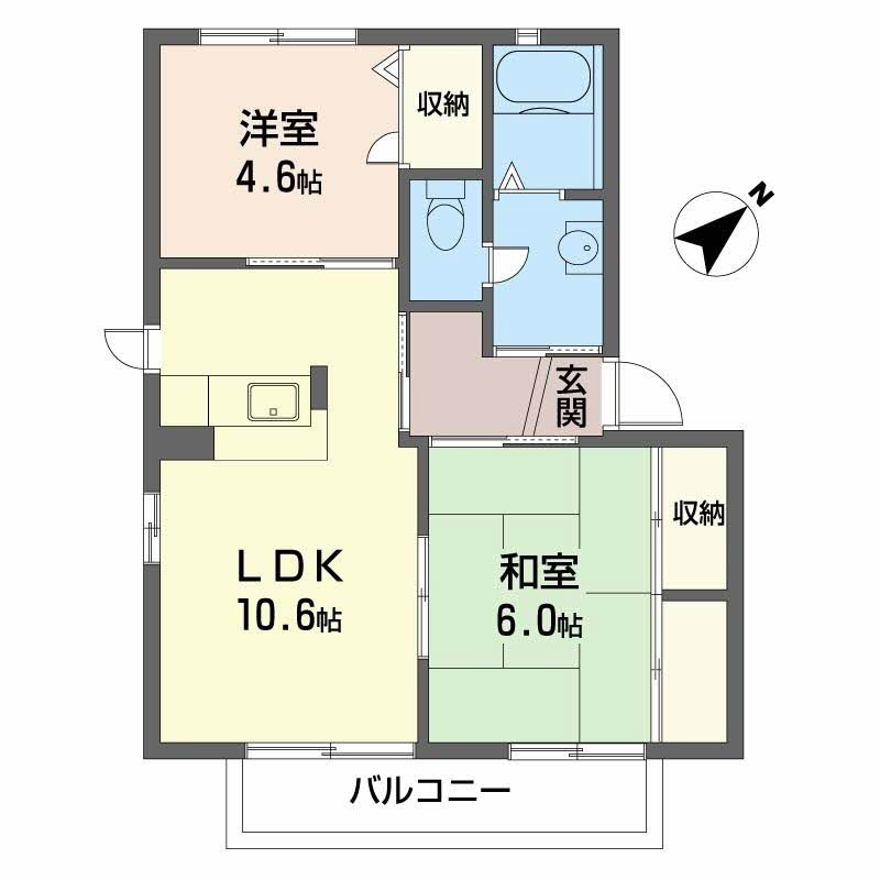 サンメゾンさつきの間取り