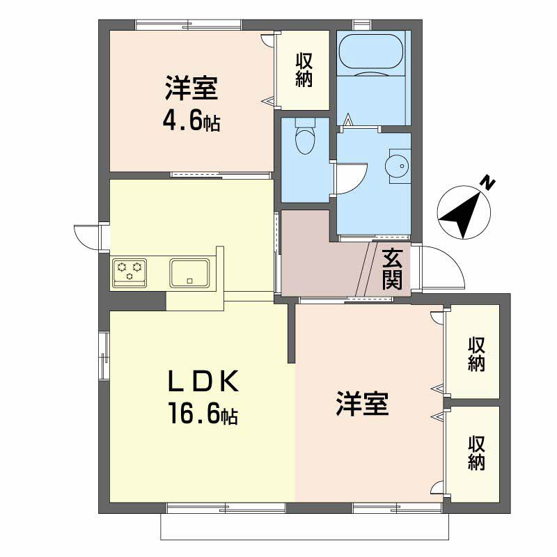 サンメゾンさつきの間取り