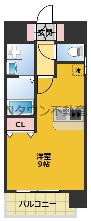 【間取り】 | プレサンス名古屋駅前 | 間取りです。