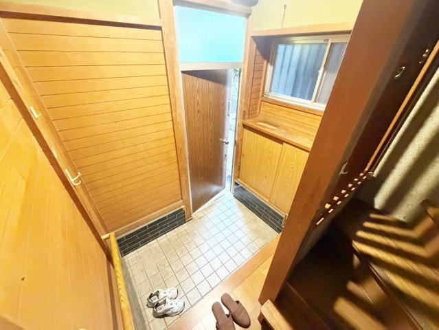 下新庄4丁目貸家の玄関