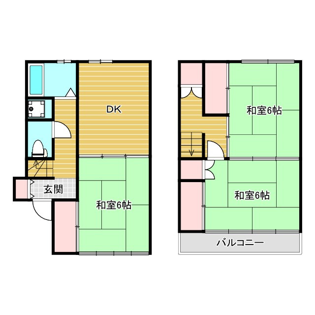 下新庄4丁目貸家の間取り