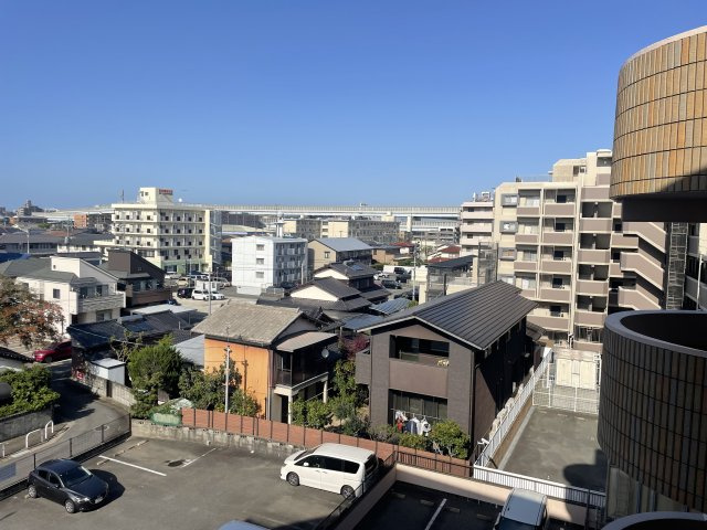 アーサー福重リバーコートの展望|西向き出窓からの眺望