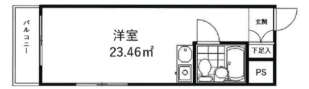 サンヒル新町の間取り|間取りです。