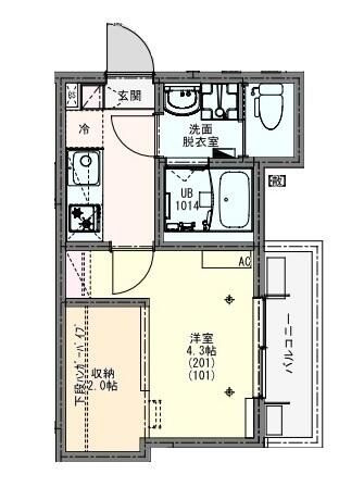 【間取り】 | KEIAIRESIDENCE西八王子2(ケイアイレジデンスニシハチオウジツー)