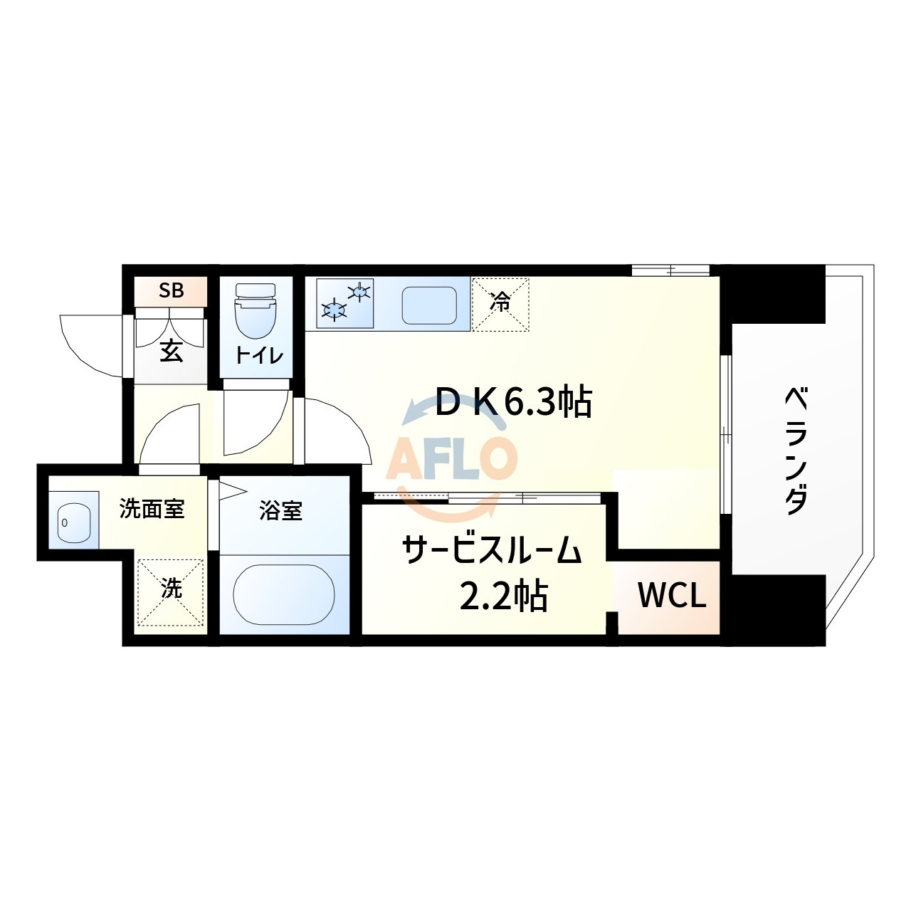 ソルテラス阿波座ウィズの間取り|ソルテラス阿波座ウィズ　間取り