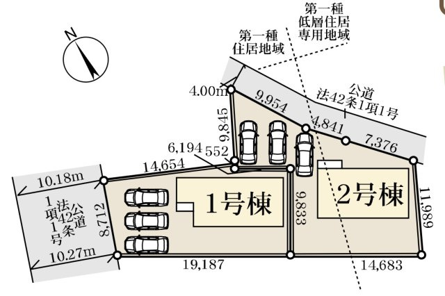 【区画図】 | Livele  Garden.S　加須騎西　新築戸建　全2棟　2号棟