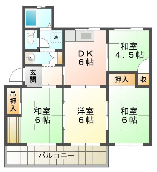 上高丸南住宅の間取り