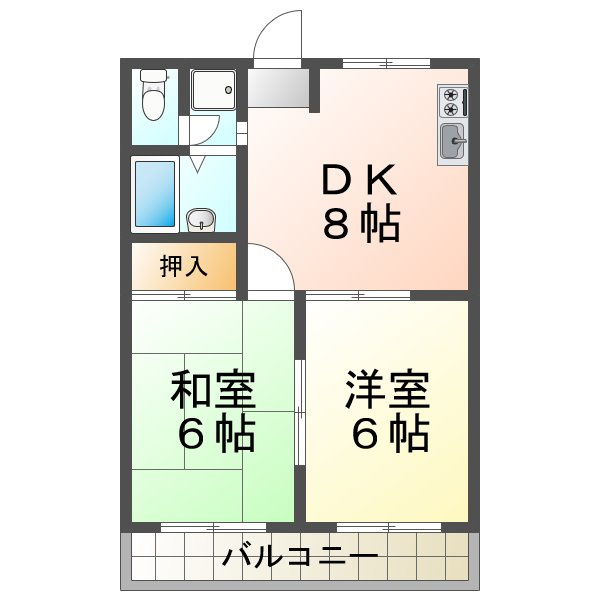 ベルメゾンKの間取り