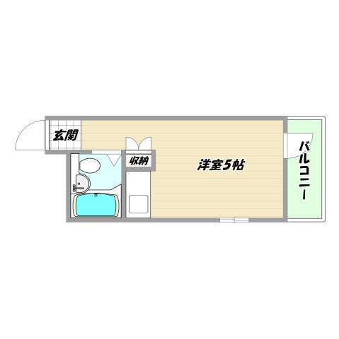 大阪市淀川区宮原２丁目の賃貸マンションの間取り