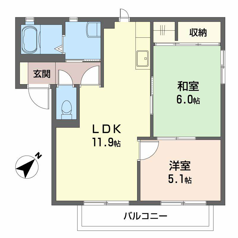 エクセルハイツの間取り