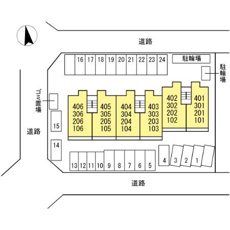 第３桂マンションの区画図