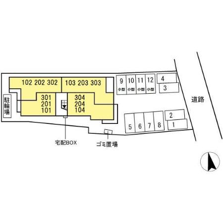 Ｄ－ＲＯＯＭ villaの区画図
