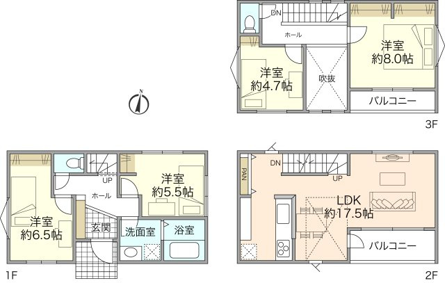 ベルガーデン幸ケ谷 新築分譲住宅全5棟の画像