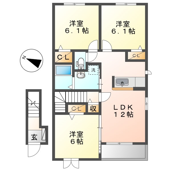 ヴィオラの間取り