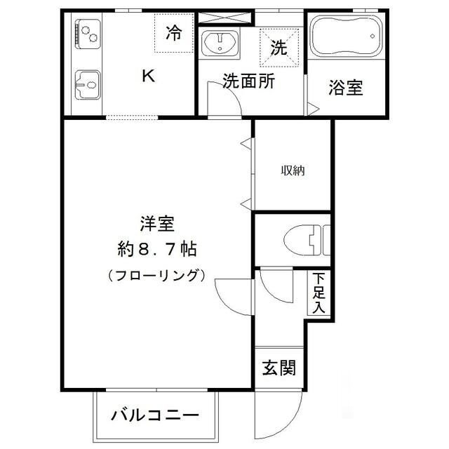 メゾンオトヌの間取り|間取りです。