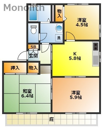 オリーブハイツの間取り