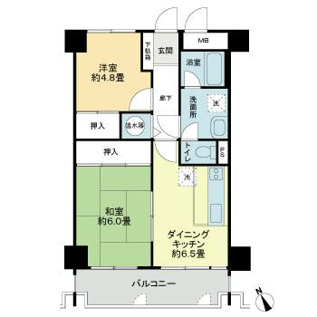 ライオンズマンション久留米の間取り