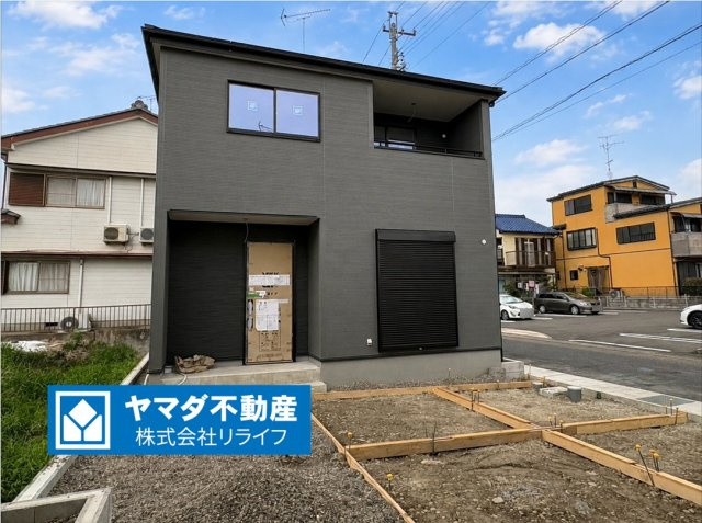 【商談中】リーブルファイン　岐阜市東鶉第３　全5区画分譲の外観|■5号棟
■YAMADA電機の　ヤマダ不動産　株式会社リライフ　岐阜店■
省エネ・耐震性◎の一建設の家。　
日本の風土に調和する木造軸組工法。フラット３５はＳＡを取得！１０年間の金利優遇あり！　