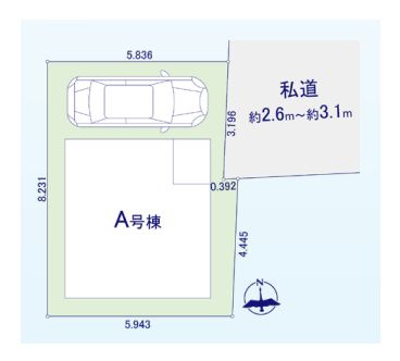 【区画図】 | 板橋区上板橋１丁目　新築戸建て | 「上板橋」駅徒歩3分の駅チカ好立地、通勤通学に大変便利