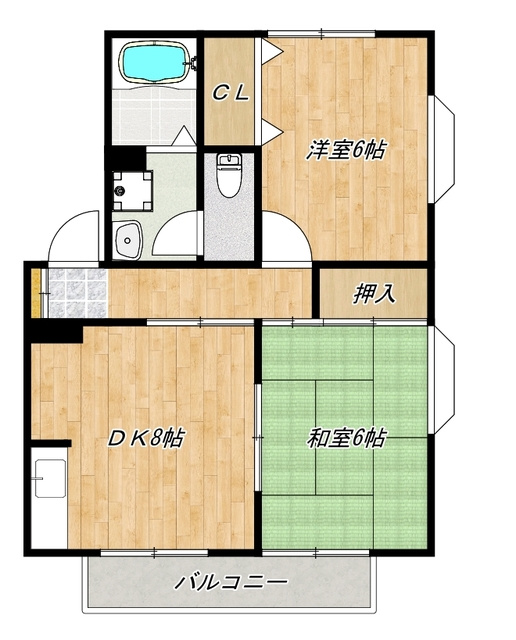 ファンタジア２の間取り|使いやすい間取りです☆