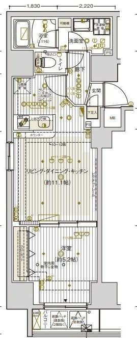 ヴァレッシア上野NorthCityの間取り|間取りです。