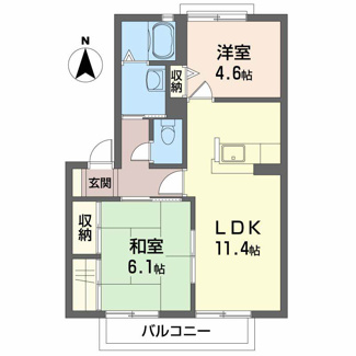 【間取り】 | サニーサイドA